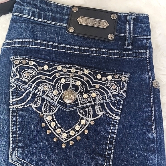 😍TRU LUXE JEANS, bootcut, Size 27 - Picture 4 of 7